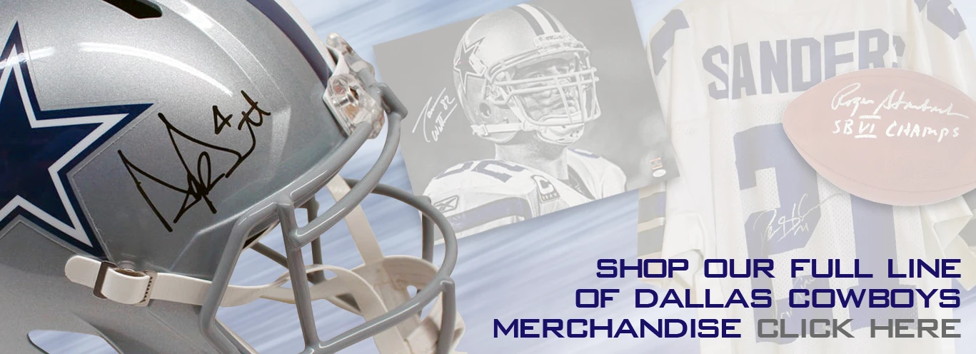 Cowboys framed memorabilia